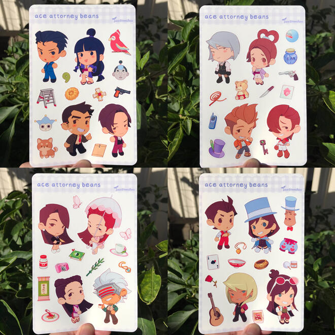 ace attorney 1-4 (clear glossy)
